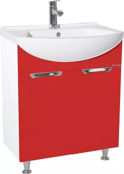 Тумба под раковину Bellezza Альфа 65 красная
