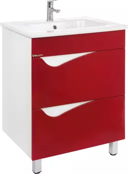 Тумба для комплекта Bellezza Эйфория 60 красная