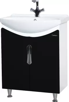 Тумба для комплекта Bellezza Лагуна 65 прямая черная