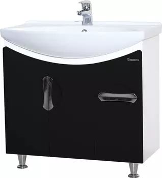 Тумба для комплекта Bellezza Лагуна 75 черная