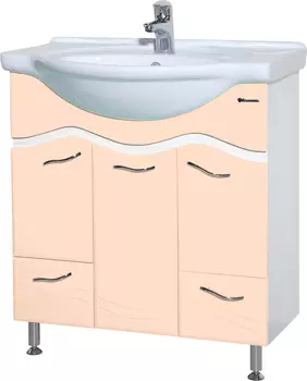 Тумба под раковину Bellezza Мари 85 белая, бежевая