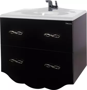 Тумба под раковину Bellezza Версаль 90 2 ящика, черная
