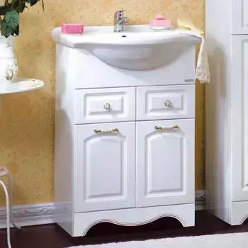 Тумба под раковину Бриклаер Анна 60 белая