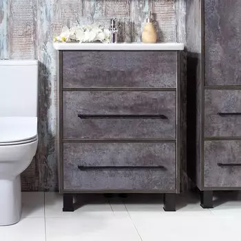 Тумба для комплекта Бриклаер Чили 60 цемент