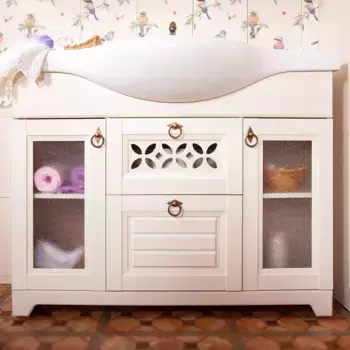 Тумба для комплекта Бриклаер Кантри 120 бежевый дуб