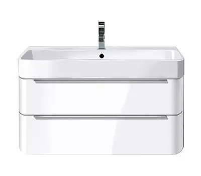 Тумба для комплекта Duravit Happy D.2 80, подвесная, белая глянцевая