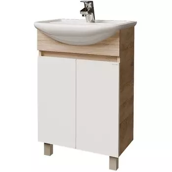 Тумба для комплекта Grossman ПОЛО 55 дуб сонома/белая (105501)