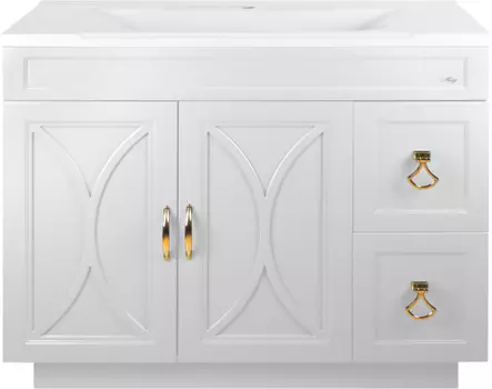 Тумба под раковину напольная Misty Амбра 100 белая