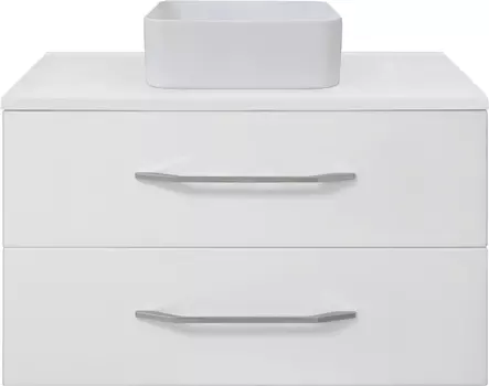 Тумба под раковину Misty Челси 80 белая глянцевая