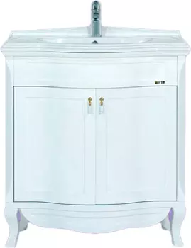 Тумба для комплекта Misty Дайна 85 белая эмаль