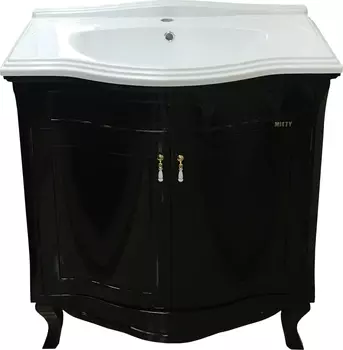 Тумба для комплекта Misty Дайна 85 черная эмаль