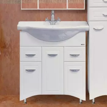 Тумба под раковину Misty Дрея 76 белая