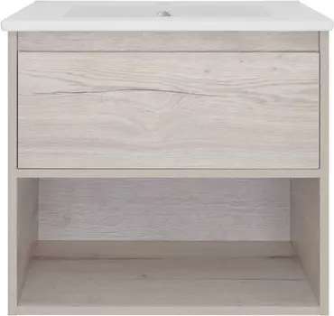 Тумба с раковиной Misty Дунай 60 дуб белый