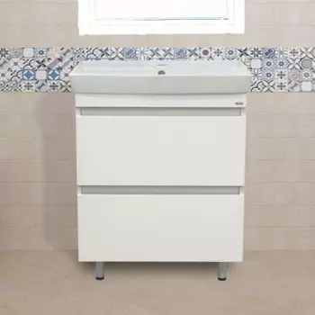 Тумба под раковину Misty Енисей 60 белая глянцевая