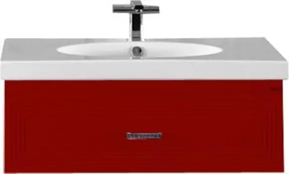 Тумба для комплекта Misty Европа 90 красная эмаль