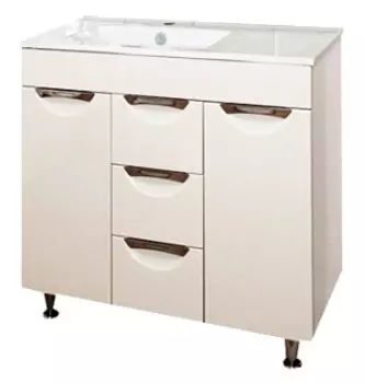 Тумба для комплекта Misty Кристи 90 белая эмаль