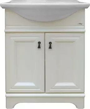 Тумба под раковину Misty Лувр 65 бежевый слоновая кость