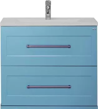 Тумба для комплекта Misty Марта 60 подвесная, голубая матовая