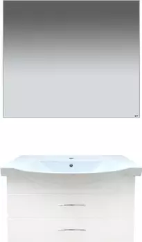 Тумба для комплекта Misty Монро 95 подвесная, белая