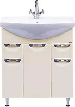 Тумба для комплекта Misty Орхидея 75 бежевая эмаль