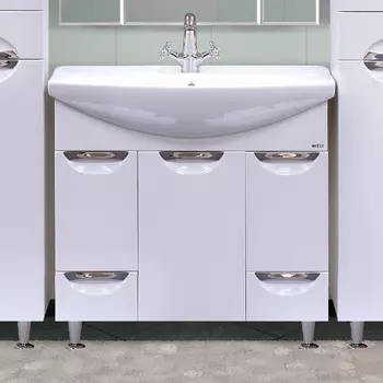 Тумба под раковину Misty Орхидея 85 белая