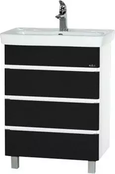 Тумба для комплекта Misty Прима 60 черная эмаль