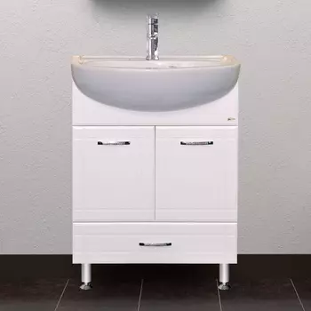 Тумба для комплекта Misty Уют 60 с нижним ящиком белая