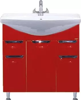 Тумба для комплекта Misty Жасмин 75 красная плёнка