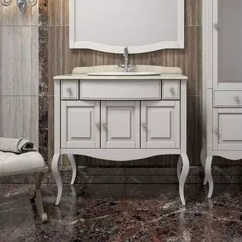 Тумба под раковину Opadiris Лаура 100 белый матовый