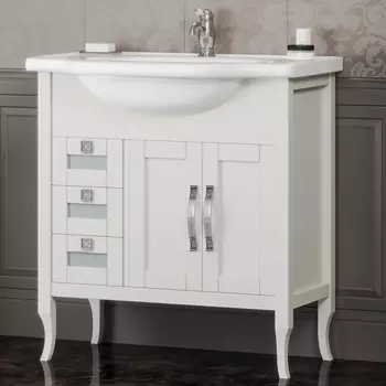 Тумба для комплекта Opadiris Мираж 80 слоновая кость