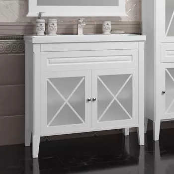 Тумба под раковину Opadiris Палермо 90 темное дерево