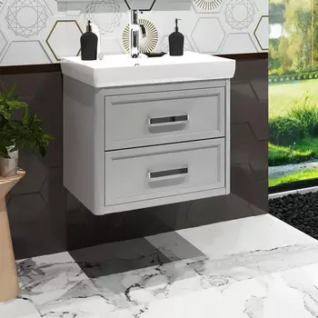 Тумба для комплекта Opadiris Вегас 60 подвесная, серая