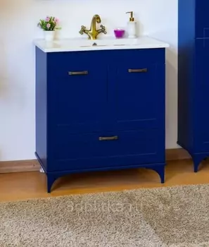 Тумба под раковину Sanflor Ванесса 75 синяя