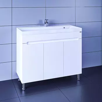 Тумба под раковину напольная Санта Лондон 100 белый