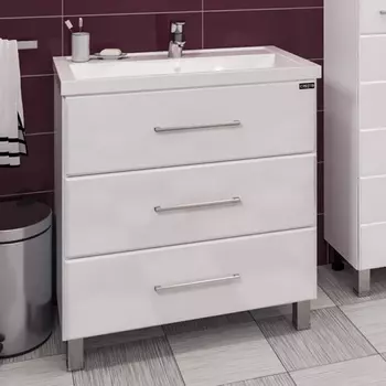 Тумба для комплекта напольная СанТа Омега 80 белый