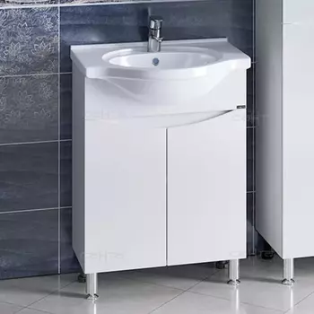 Тумба для комплекта СанТа Сатурн 60 напольная, 2 двери