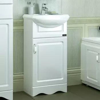 Тумба под раковину напольная Санта Верона 45 белый