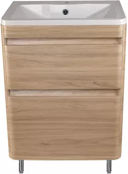 Тумба под раковину Style Line Атлантика Люкс Plus 60 светлое дерево, ясень перламутр