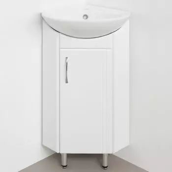 Тумба под раковину угловая Style Line Веер 30 белая