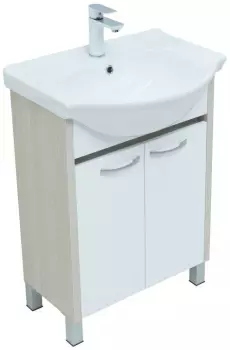 Тумба Донна 60 цв.бел.дуб/белый (Shenxin) (273996)