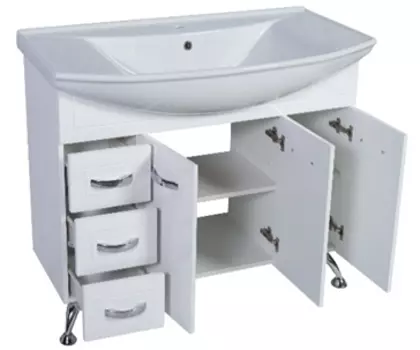 Тумба напольная RUSH FIJI 105 Белый глянец (д/раковины Style 105) (FIS181105W)