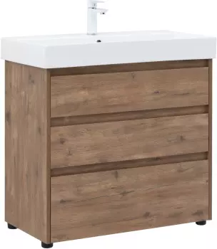 Тумба Nova Lite 85 (SLIM SYNERGY) 3 ящ. цв. дуб рустикальный (302477)