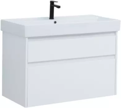 Тумба Nova Lite 90 2 ящ. цв.бел. глянец (242268)