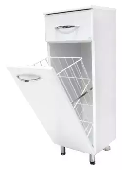 Тумба Onika Каприз 30 с ящиком и бельевой корзиной, белый (403003)