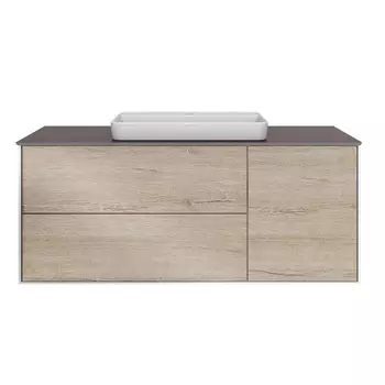 Тумба под раковину Kerama Marazzi Plaza Modern 120 3 ящика светлое дерево