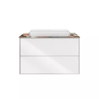 Тумба под раковину Kerama Marazzi Plaza Modern 80 2 ящика белый