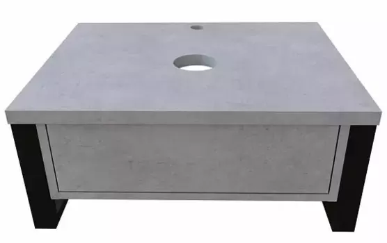 Тумба под раковину 1MarKa Loft 60 серая матовая