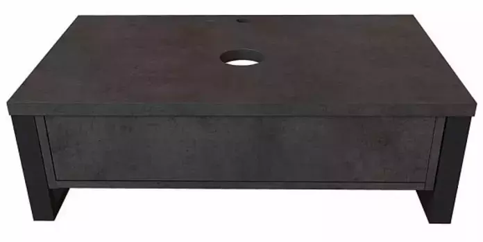 Тумба под раковину 1MarKa Loft 80 темно-серая матовая