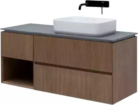 Тумба под раковину Allen Brau Infinity 120 R темное дерево