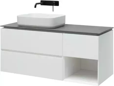 Тумба под раковину Allen Brau Infinity 120 L белый матовый